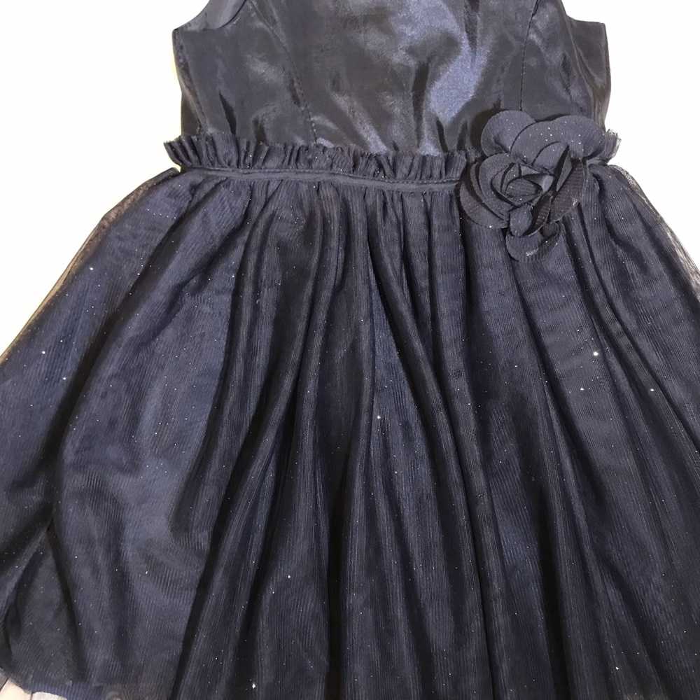 {H&M}Blue holiday dress excellent condition sz 3/4 - Picture 2 of 7